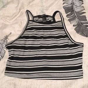Women’s Forever 21 Striped Crop Top